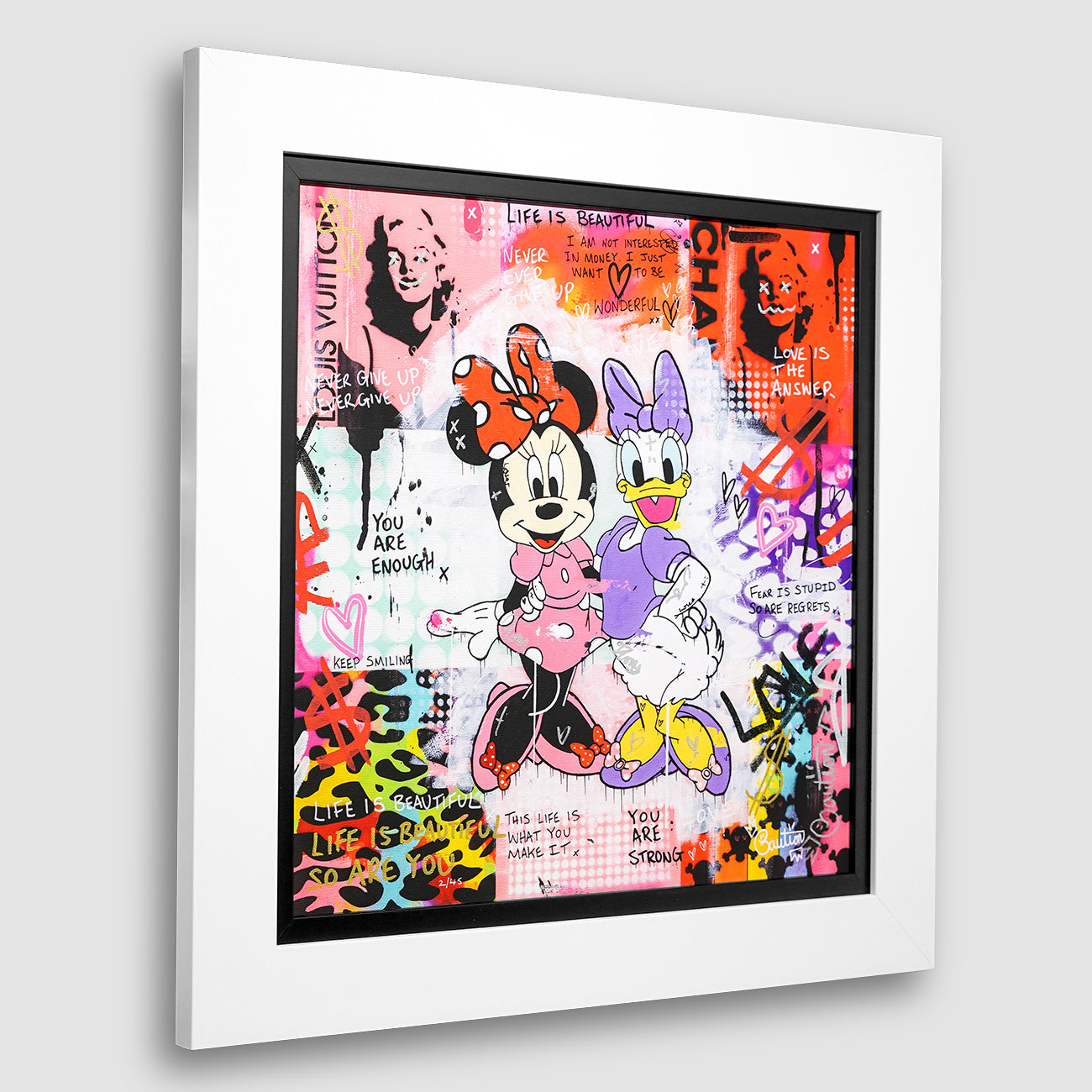 Minnie and Daisy limited edition print by Caution