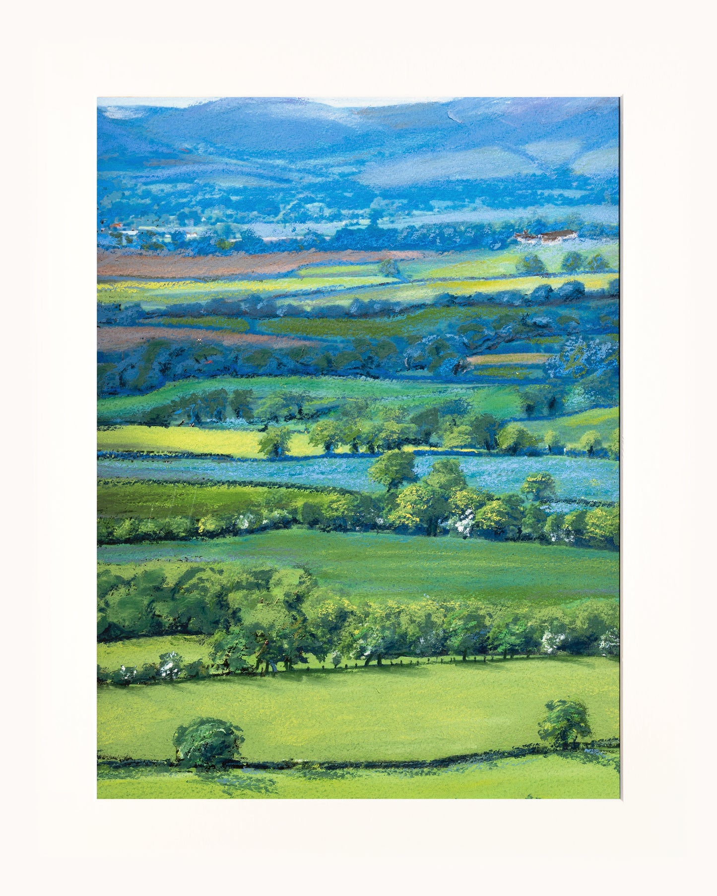 View from Wenlock Edge print by Sue Payton