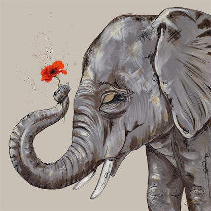 Never Forget hand embellished limited edition print by Amy Louise