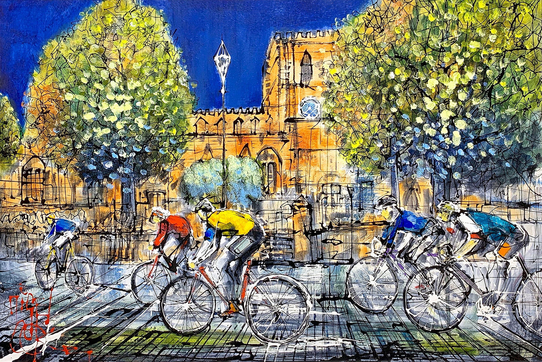 Newport Nocturne Original Painting by Nigel Cooke