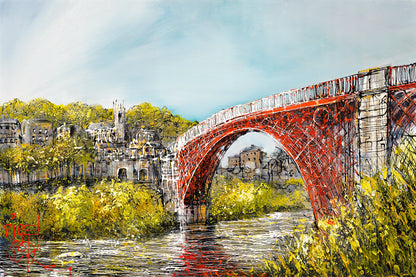 Ironbridge Summer Original Painting on Aluminium by Nigel Cooke