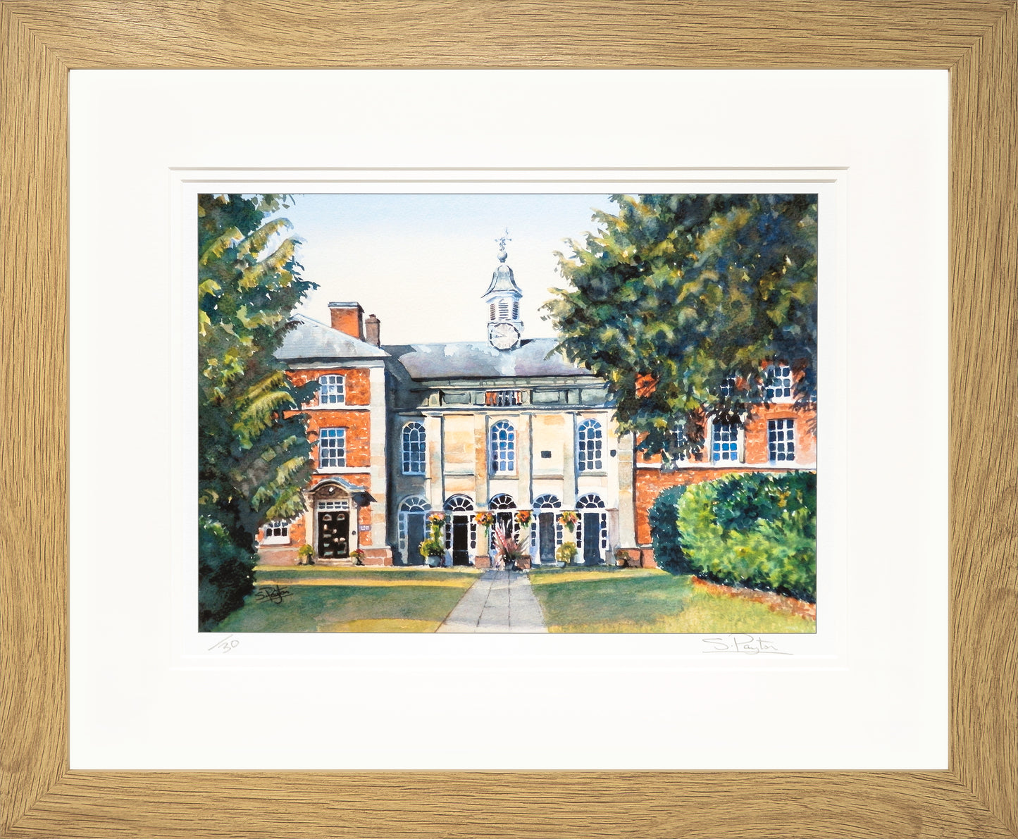 Adams Limited Edition Print by Sue Payton Framed Oak