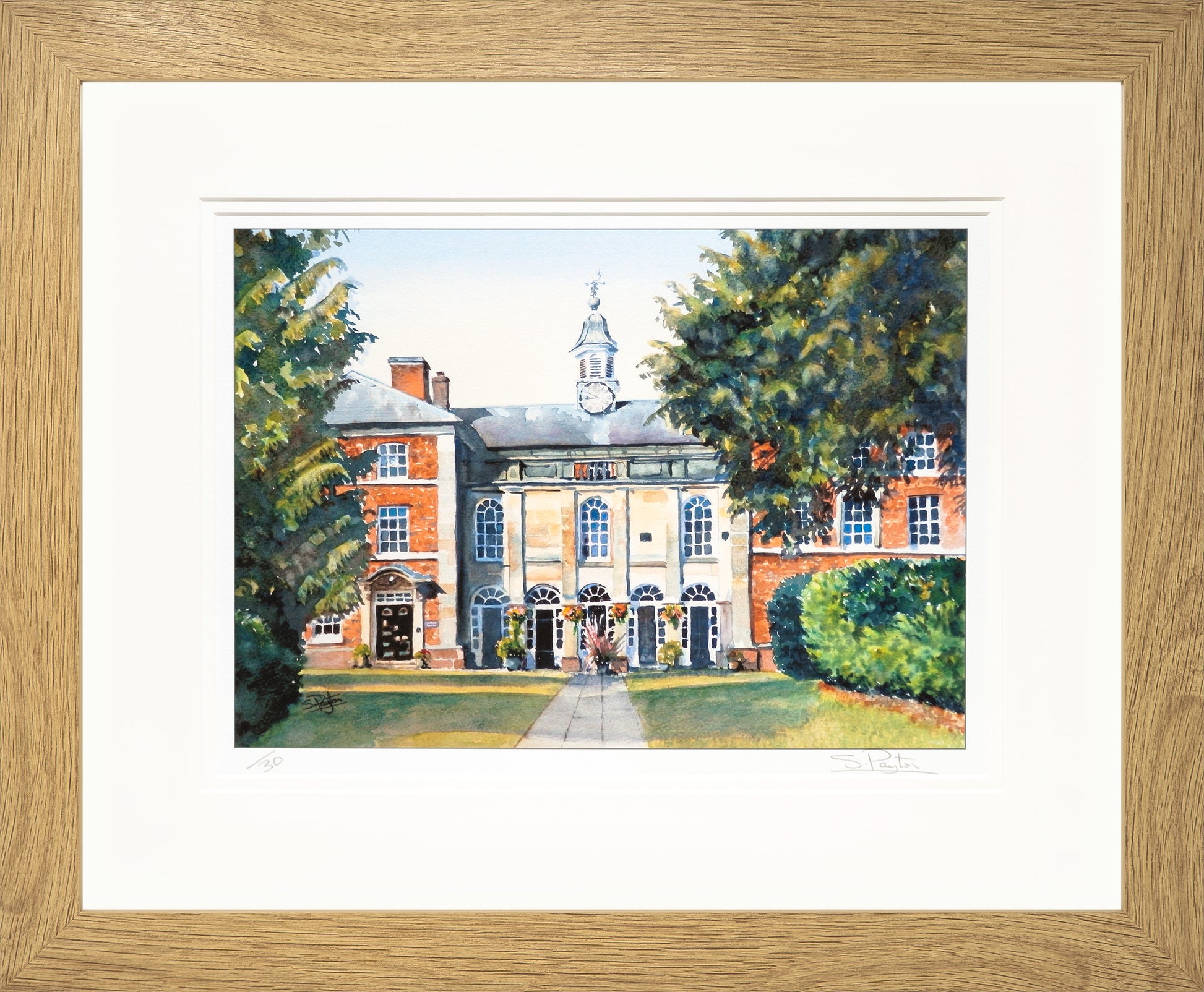 Adams Limited Edition Print by Sue Payton Framed Oak