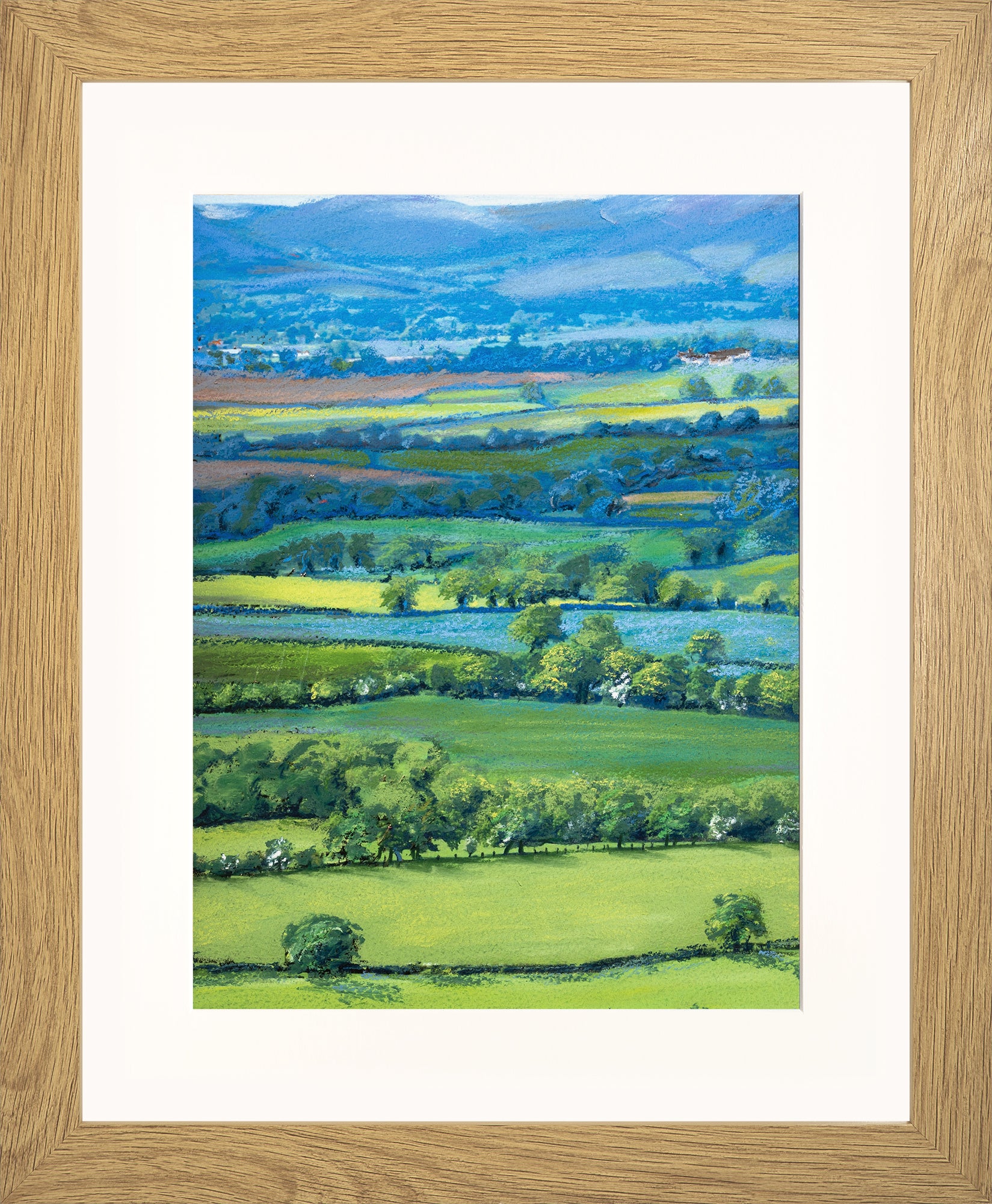 View from Wenlock Edge print by Sue Payton