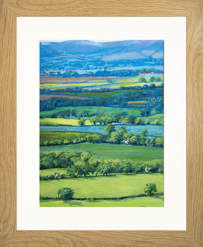 View from Wenlock Edge print by Sue Payton
