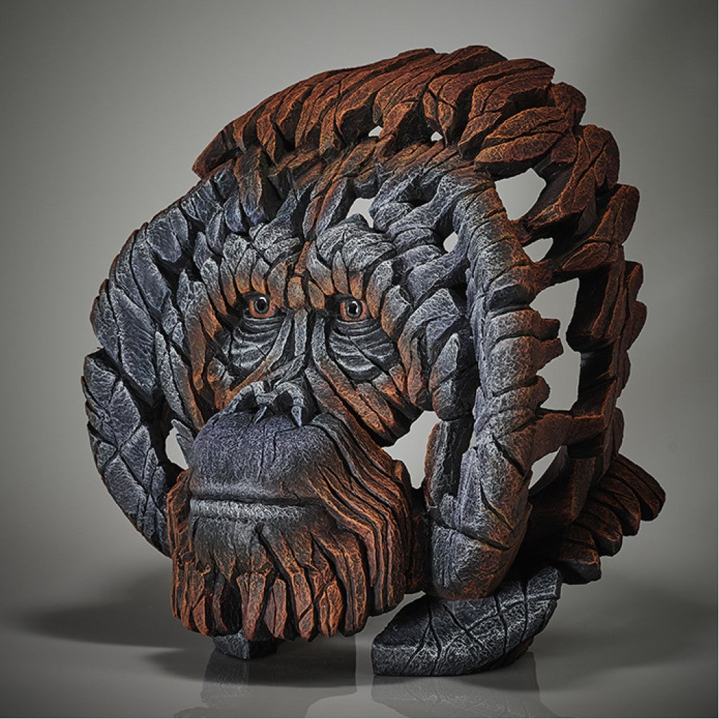 Orangutan Bust from Edge Sculpture by Matt Buckley