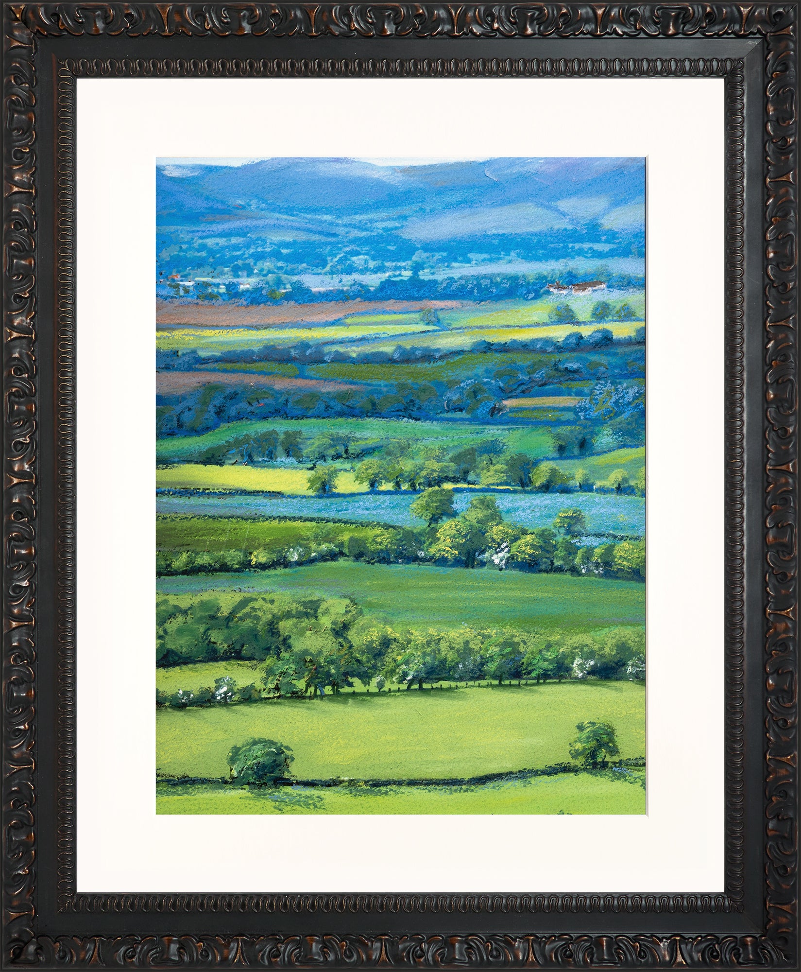 View from Wenlock Edge print by Sue Payton