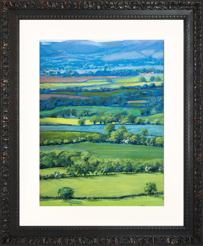 View from Wenlock Edge print by Sue Payton