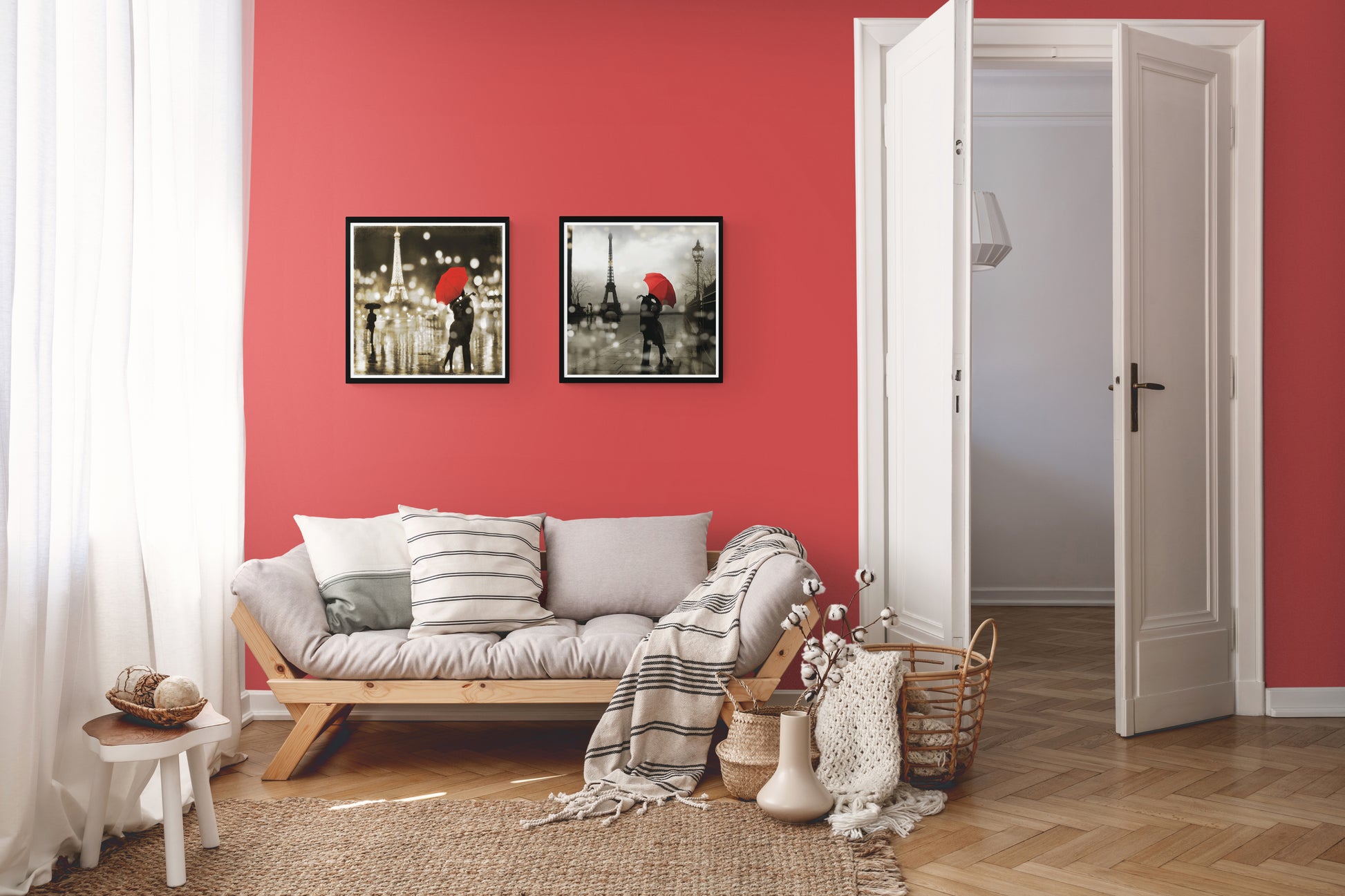 Paris Romance I and II framed prints by Kate Carrigan