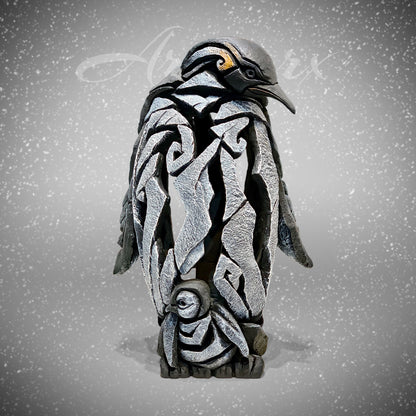 Penguin with Chick From Edge Sculpture by Matt Buckley