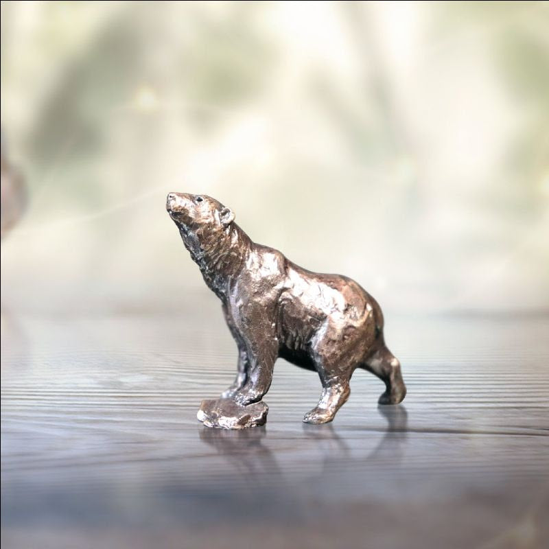 Polar Bear Miniature Bronze by Butler and Peach