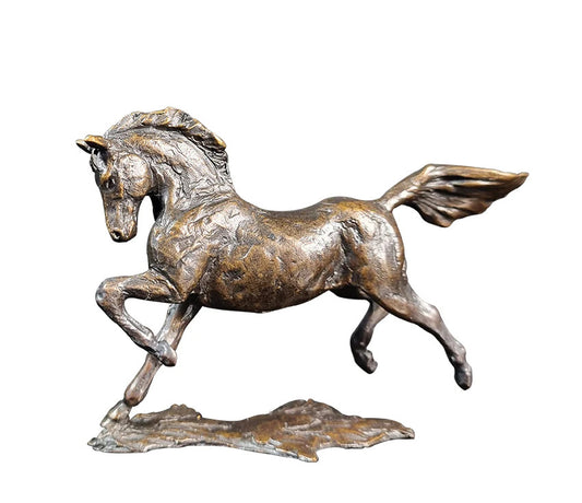 Pony solid bronze sculpture by Michael Simpson