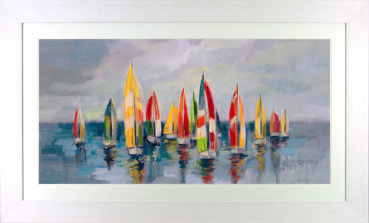 Regatta framed print by Silvia Vassileva