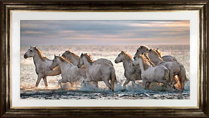 Running Horses framed print by Xavier Ortega
