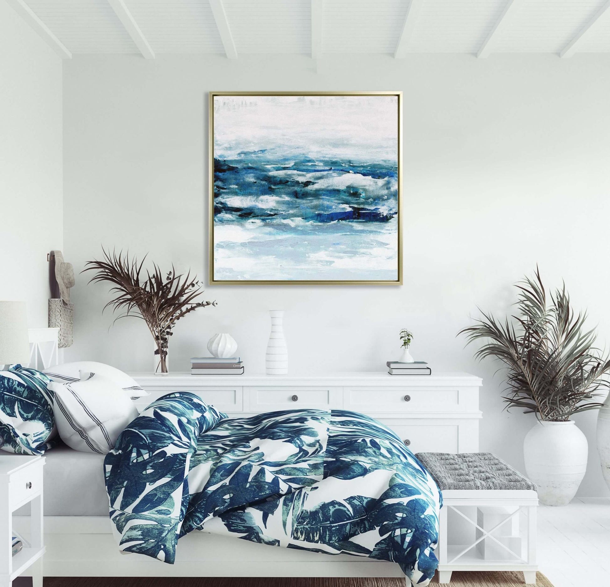 Seaside Escape framed print by Courtney Prahl