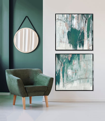 Shades of Green I framed print by Tom Reeves
