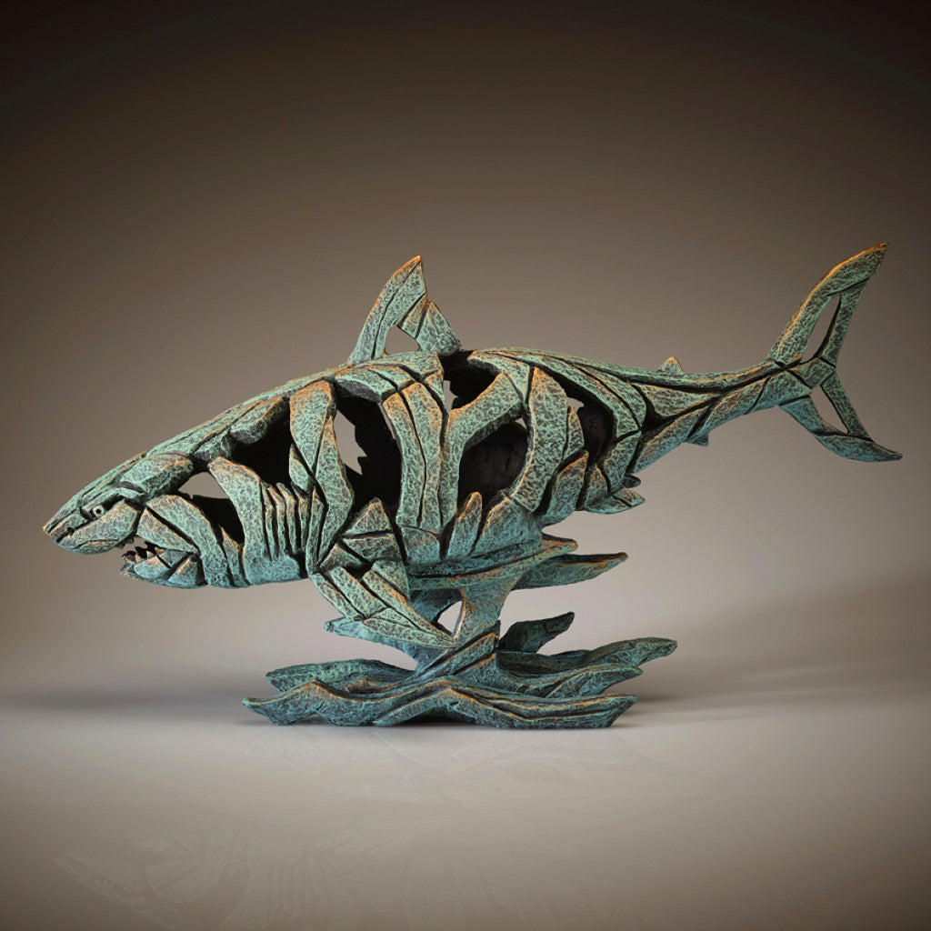 Shark - Verdigris from Edge Sculpture by Matt Buckley