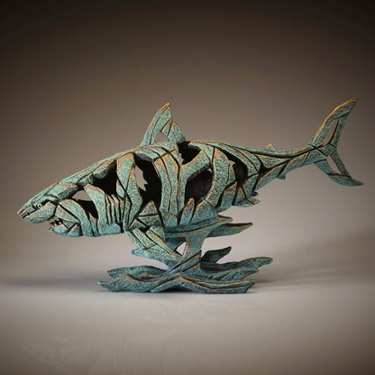 Shark - Verdigris from Edge Sculpture by Matt Buckley