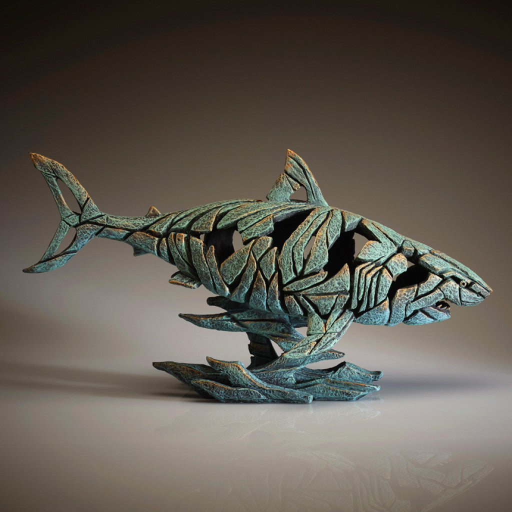 Shark - Verdigris from Edge Sculpture by Matt Buckley