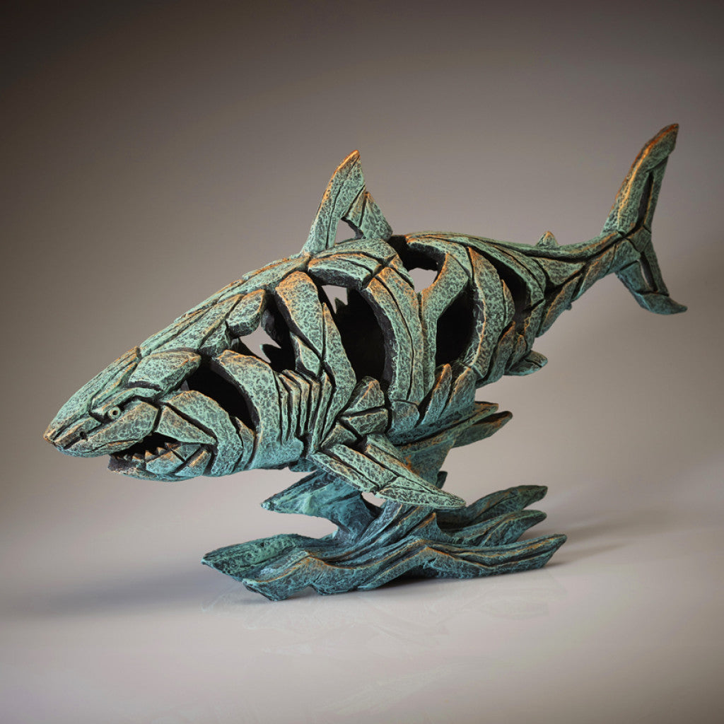 Shark - Verdigris from Edge Sculpture by Matt Buckley