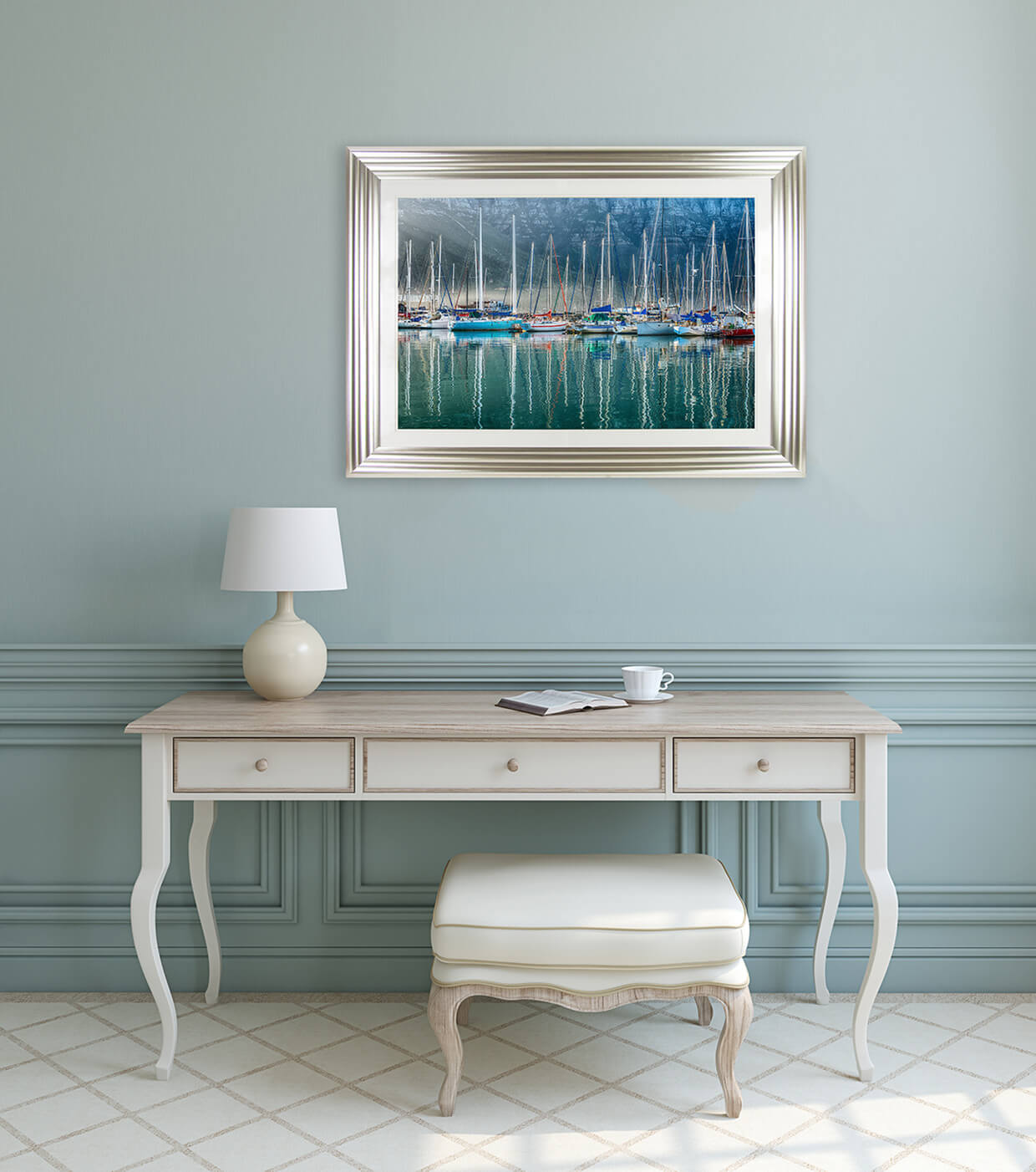 Silver Harbour framed print by Richard Silver