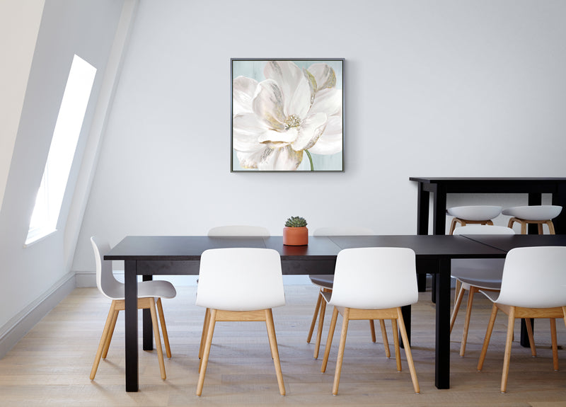 Soft White framed print by Eva Watts
