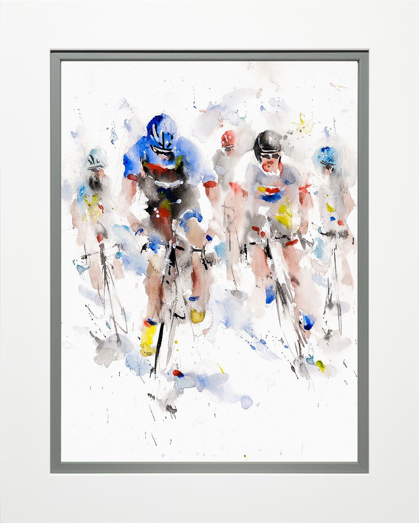 Sprint Finish limited edition print by Roger Simpson
