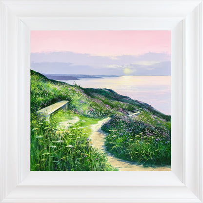 Sunset Seat limited edition framed print by Heather Howe