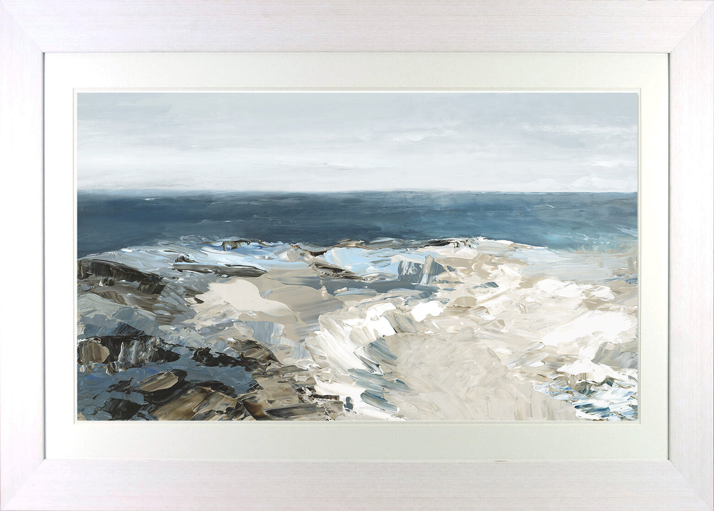 The Shore I framed print by Luna Mavis