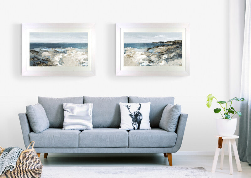 The Shore I framed print by Luna Mavis