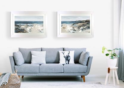 The Shore I framed print by Luna Mavis