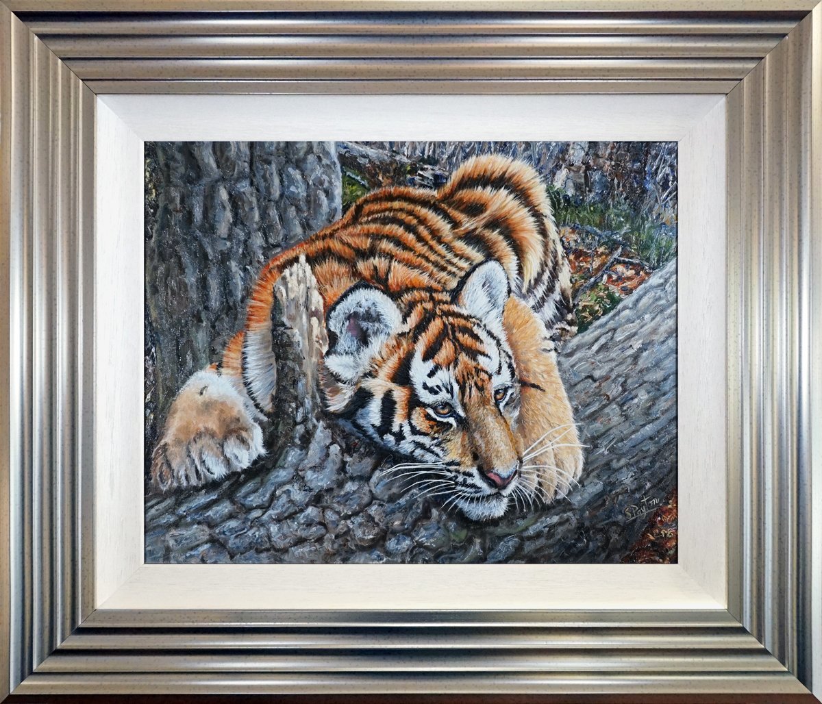 Tiggered Out original painting by Sue Payton
