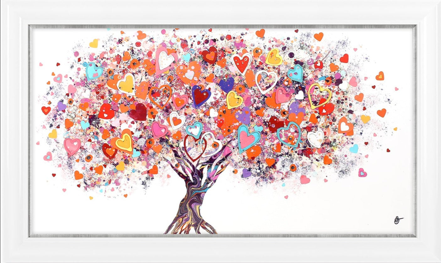 Tree of Hearts framed print by Sara Otter