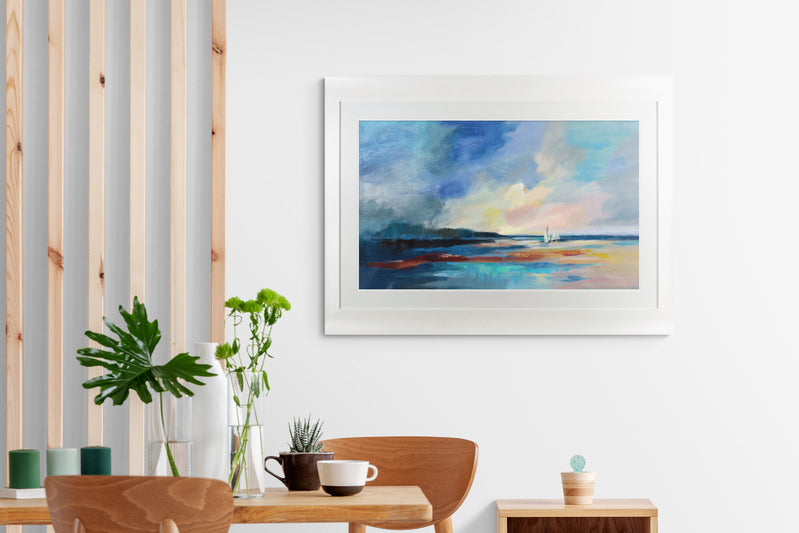 Ultramarine Sky framed print by Silvia Vassileva