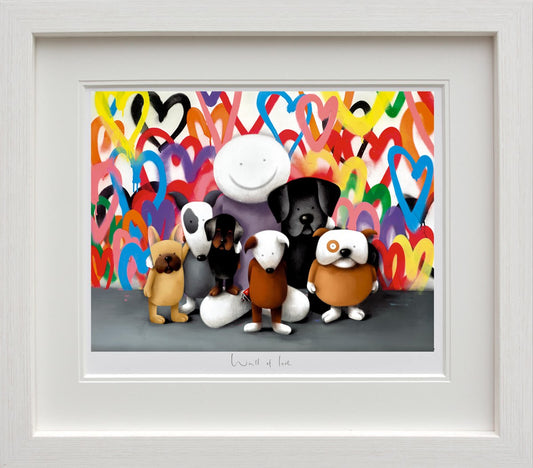 Wall of Love limited edition framed print by Doug Hyde