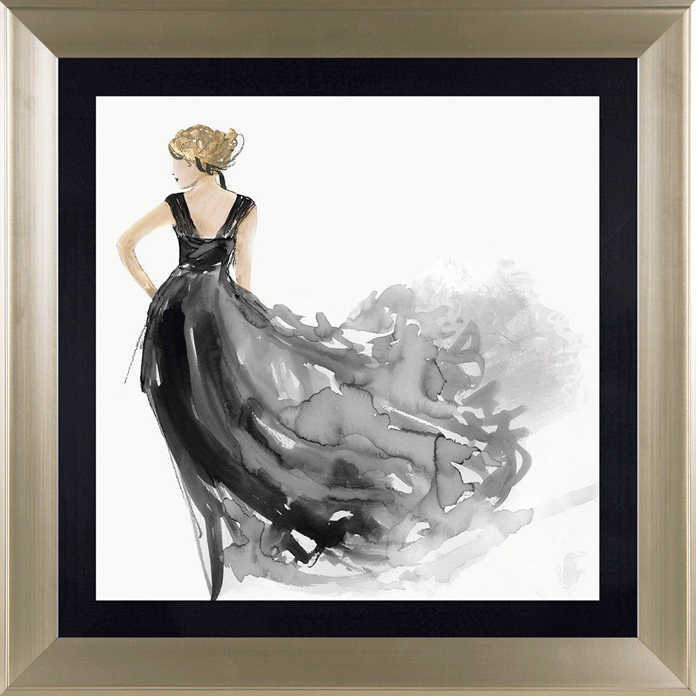 Woman in Black I and II framed prints by Aimee Wilson