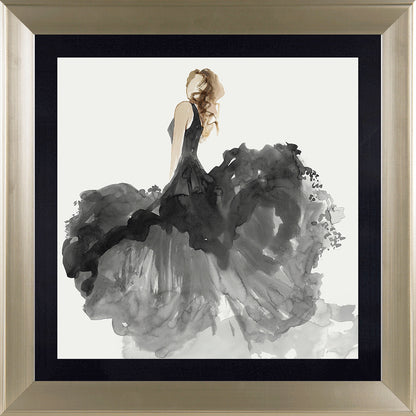 Woman in Black I and II framed prints by Aimee Wilson