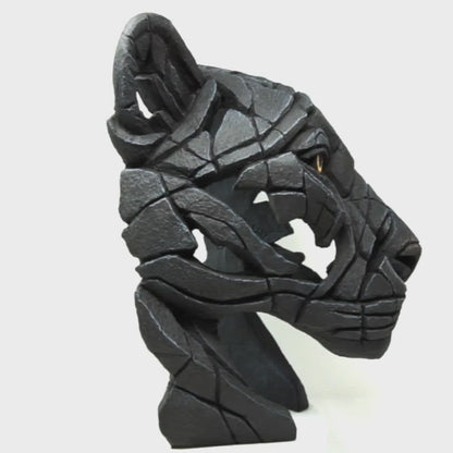 Black Panther Bust by Edge Sculpture