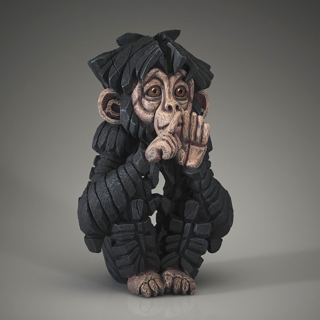 Baby Chimpanzee 'Speak No Evil' by Matt Buckley at Edge Sculpture