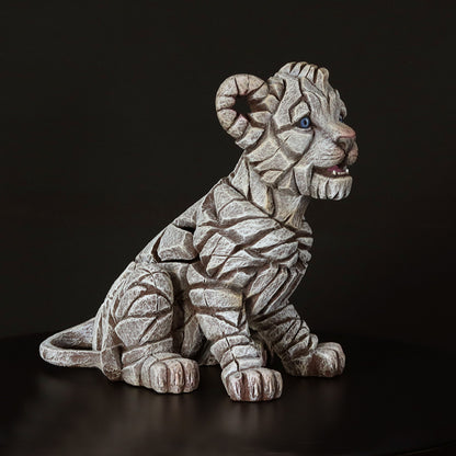 Lion Cub - White by Matt Buckley at Edge Sculpture