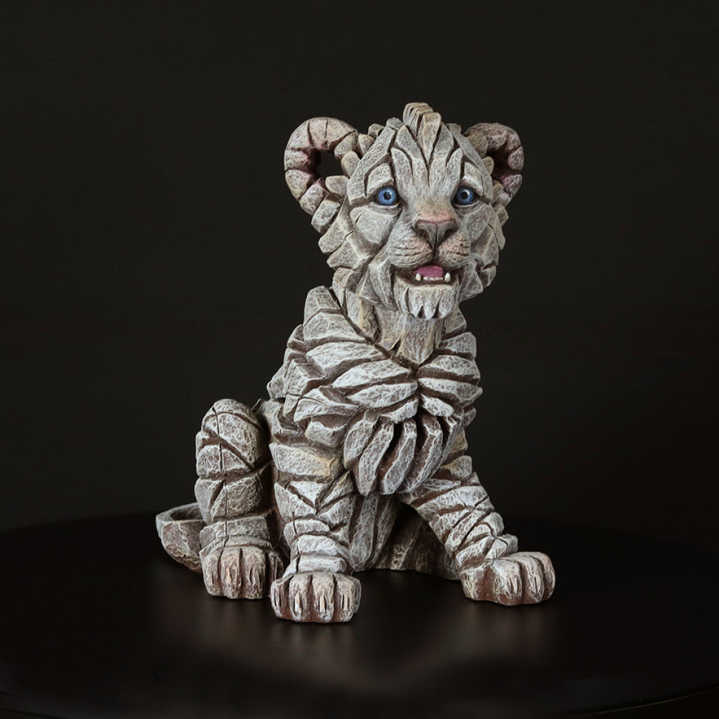 Lion Cub - White by Matt Buckley at Edge Sculpture